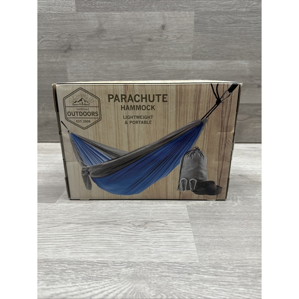 Saddlebred Outdoors Parachute Hammock. Lightweight & Portable. New In Box.